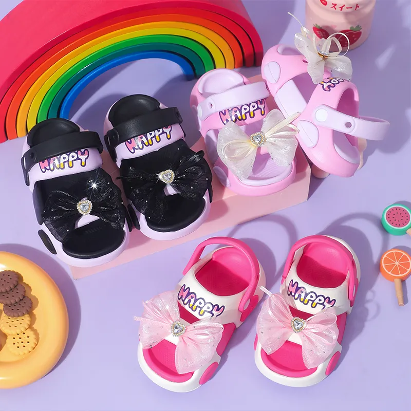 Bowknot Cartoon-Style Girls' Sandals